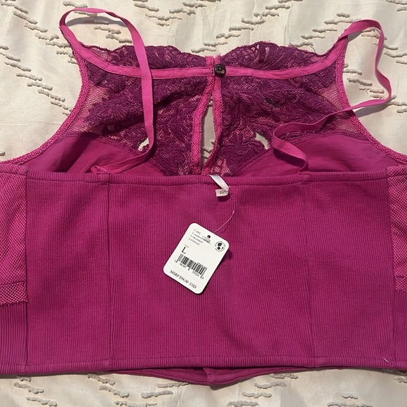 Free people raspberry sherbet top - Picture 2 of 3